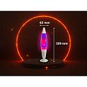HWH LED-lavalampe IP20, lilla, pink, s�lv 