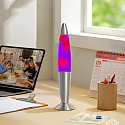 HWH LED-lavalampe IP20, lilla, pink, s�lv 