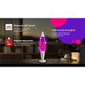 HWH LED-lavalampe IP20, lilla, pink, s�lv 