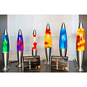 HWH LED-lavalampe IP20, orange, s�lv, hvid 