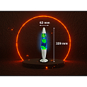 HWH LED-lavalampe IP20, bl�, gul, s�lv 