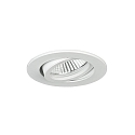 Downlight rund, svingbar GX5,3 IP20, hvid d�mpbar