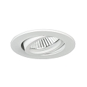 Indbygningslampe rund, svingbar GX5,3 IP20, hvid d�mpbar