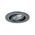 Downlight rund, svingbar GX5,3 IP20, titan d�mpbar