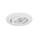 Indbygningslampe rund, svingbar GX5,3 IP20, hvid d�mpbar