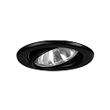 Downlight rund, svingbar GX5,3 IP20, sort d�mpbar