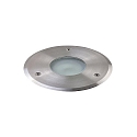 Gulvindbygningslampe rund GU10 IP65, rustfrit st�l d�mpbar
