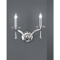 V�glampe STELLA 2-flammer E14 IP20, chrom d�mpbar