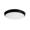 Udend�rs wall luminaire MAKIRA � 25CM rund, CCT Switch, slagfast, buet IP65, sort d�mpbar