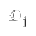 Brumberg Outdoor LED wall luminaire, IP54, round, with 2 exchangeable front panels, 230V, 9W 3000K 665lm, structured white