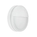 Udend�rs wall luminaire EYE halvrund, slagfast, lateral str�ling IP65, hvid mat 