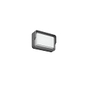 Udend�rs wall luminaire COATIS firkantet, omskiftelig IP65, pulverlakeret, grafit gr� 
