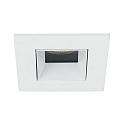 Indbygnings loftlampe ALTERO-S firkantet, direkte IP44, hvid d�mpbar