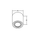 Brumberg Downlight rund, svingbar IP20