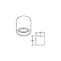 Brumberg Downlight rund IP20, sort 
