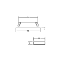 Downlight med stik IP20, aluminum mat d�mpbar