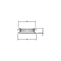 Brumberg Recessed LED downlight for furniture + wood, IP44, round, 12V DC, 3.4W 3000K 255lm 60�, chrome