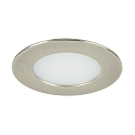 Recessed LED downlight for furniture and wood materials, IP20, round, 12V DC, 3.4W 3000K 255lm 60�, matt nickel
