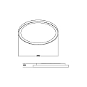 Brumberg Office LED panel SUNNY, recessed, IP20, prismatic, direct / indirect, 230V AC, 30W 3000K 700lm 110�, dimmable