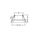Brumberg Downlight QUBIC indbygget version IP20, hvid d�mpbar