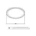 Brumberg ceiling luminaire SUNNY MAXI / 55CM DALI-2 DALI controllable, CCT Switch, direct / indirect IP20, white matt dimmable