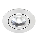 Downlight DISC svingbar IP20, aluminum mat d�mpbar
