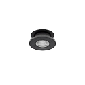 Indbygningslampe NAVARINO rund, svingbar, drejelig IP20, sort mat d�mpbar 6W 510lm 3000K 24� 24� CRI >80