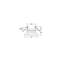 Brumberg Indbygningslampe NAVARINO rund, svingbar, drejelig IP20, sort mat d�mpbar 6W 510lm 3000K 24� 24� CRI >80