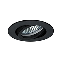 Indbygningslampe IP20, blank, sort, gennemsigtig  3W 310lm 3000K 20-40� 20-40� CRI 80-89