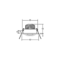Brumberg Indbygningslampe IP20, blank, gennemsigtig  3W 310lm 3000K 20-40� 20-40� CRI 80-89