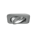 Downlight PLUG & PLAY firkantet, med stik IP20, s�lv d�mpbar