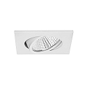recessed luminaire IP20, glossy, transparent, white dimmable 12W 1280lm 4000K 20-40� 20-40� CRI 80-89