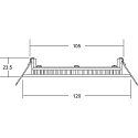Brumberg LED panel FLAT350 rund, d�mpbar 6W 560lm 4000K 80� 80� CRI 80-89