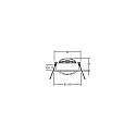 Brumberg recessed luminaire LAKIL-S swivelling, for VDU workstation, Dim-To-Warm IP20