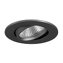 Indbygningslampe INDIWO68-R DTW 350MA P&P rund, svingbar, Dim-To-Warm IP20, mat, titan d�mpbar 6W 430lm 1800-3000K 36� CRI >95