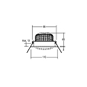 Brumberg Downlight svingbar, Dim-To-Warm IP20, hvid d�mpbar
