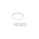 Brumberg Udend�rs loftlampe BYAM-R MIDI rund, CCT Switch, slagfast, omskiftelig, multipower IP65, hvid mat 
