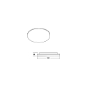 Brumberg Udend�rs loftlampe BYAM-R MAXI rund, CCT Switch, slagfast, omskiftelig, multipower IP65, hvid mat 
