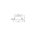 Brumberg downlight MUNA MIDI rigid, for VDU workstation, built-in version, CCT Switch, with lens optics IP20, white matt dimmable