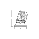 Brumberg Downlight COUPLED IP20, hvid d�mpbar