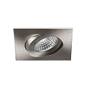Indbygningslampe OLENI-S / PHASE DIM 830 firkantet, svingbar, d�mpbar IP20, nikkel mat d�mpbar 6,7W 570lm 3000K 38� CRI >80