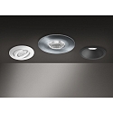 Brumberg downlight ODEMAR / PHASE DIM 830 round, rigid, dimmable, set back IP20, black matt dimmable