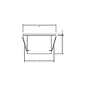 Brumberg LED in-ground luminaire, IP67, � 2cm, 12V DC, 0.15W 3000K, stainless steel / aluminum