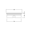 Brumberg Gulvindbygningslampe HYBRIDE FLAT stiv, passabel, mittelgro� IP67, rustfrit st�l 