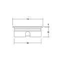 Brumberg LED in-ground luminaire HYBRIDE FLAT, V4A, IP67 IK08, 24V DC, 6W 3000K 420lm 30�, passable up to 1t