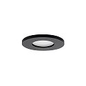 Indbygningslampe PROTECT-R rund, direkte IP44, sort d�mpbar