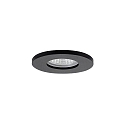 Indbygningslampe PROTECT-R rund, direkte IP44, sort