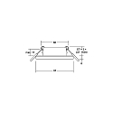Indbygningslampe PROTECT-R rund, direkte IP44, hvid