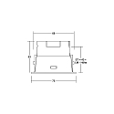 Brumberg Indbygnings loftlampe BINATO svingbar, drejelig, direkte IP20, chrom d�mpbar