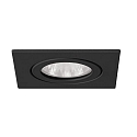 Indbygningslampe ITANSA S stiv, firkantet GX5,3 IP54, sort d�mpbar